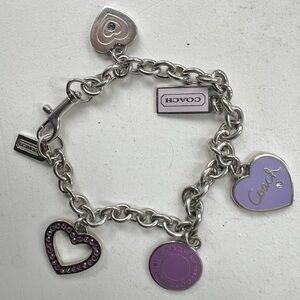Coach charm bracelet
